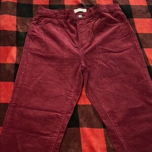 Burgundy Corduroy Pants